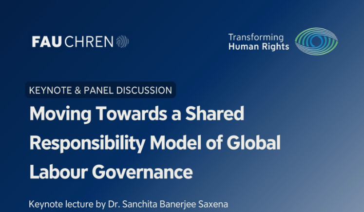 Save the date: Moving Towards a Shared Responsibility Model of Global Labour Governance