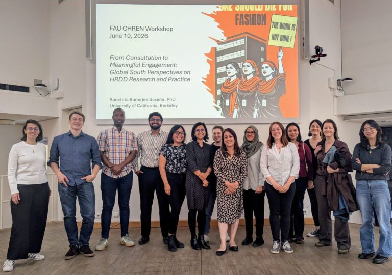 Dr. Saxena Visits FAU: Workshop and Keynote on Global Labour Governance